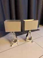 2er Set Nachttischlampe - Nachtlicht - Grau - 40cm Baden-Württemberg - Eggenstein-Leopoldshafen Vorschau