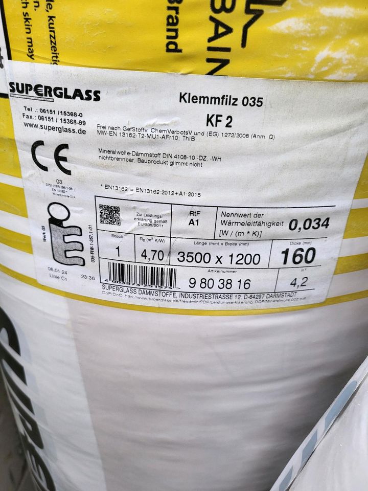 3x Superglass 160er Dämmung in Neu-Anspach