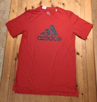 Rotes Adidas Sport T-shirt mit Camouflage Print, Climalite Hannover - Mitte Vorschau