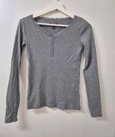 Neuwertiges Baumwolle Langarmshirt Gr. S grau Designers Häfen - Bremerhaven Vorschau