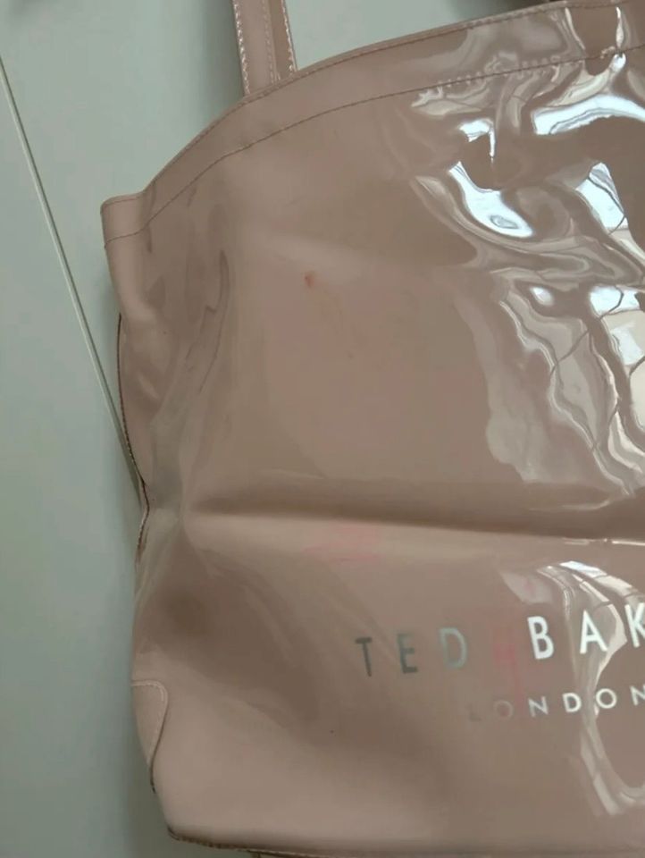 TED BAKER Shopper neu mit Etikett Große Logotasche rosa in Roth