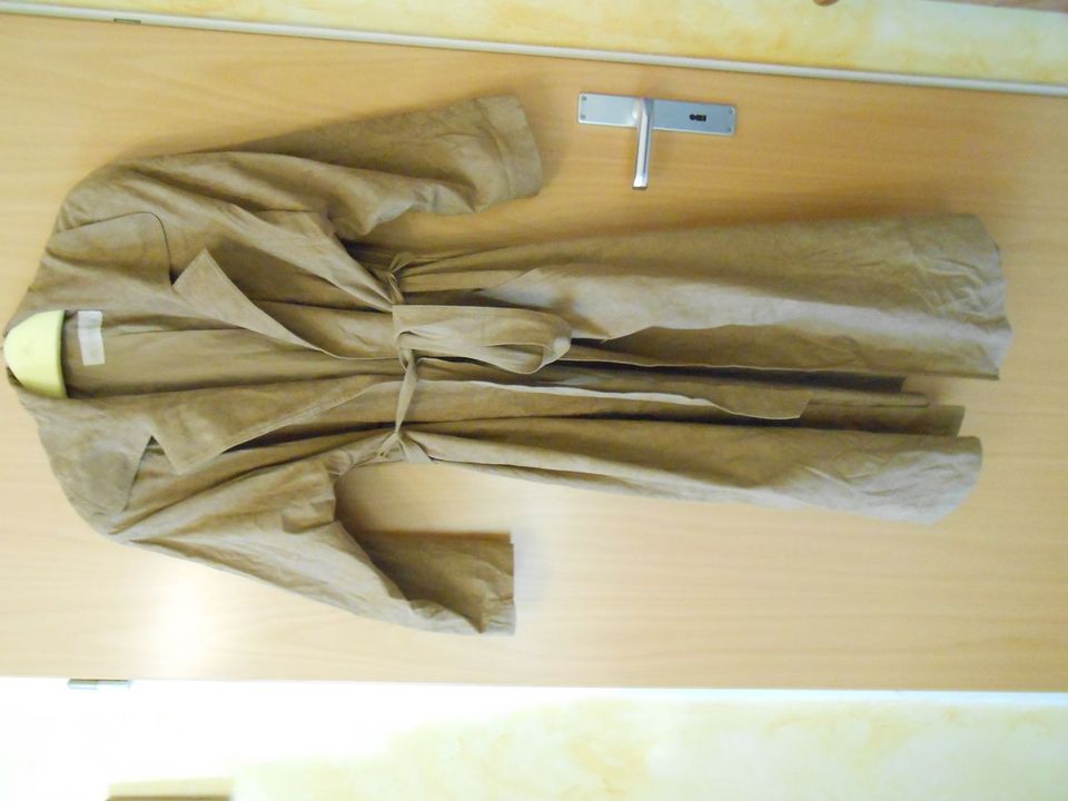 Kunstwildleder Trenchcoat 40-42 Madeleine hellbraun in Köln