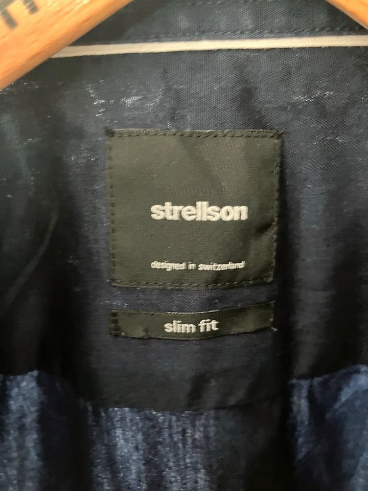 strellson Hemd in Dunkelblau Größe 15,5 / 39 Slim Fit in Geisenheim