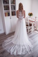 Hochzeitskleid Brautkleid Elfenbein ivory Softtüll Stickerei Brandenburg - Erkner Vorschau