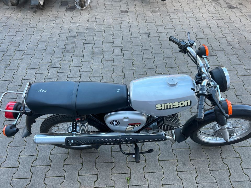 Simson S51 Enduro 1984 4-Gang Moped Mofa Roller A216 in Osterweddingen