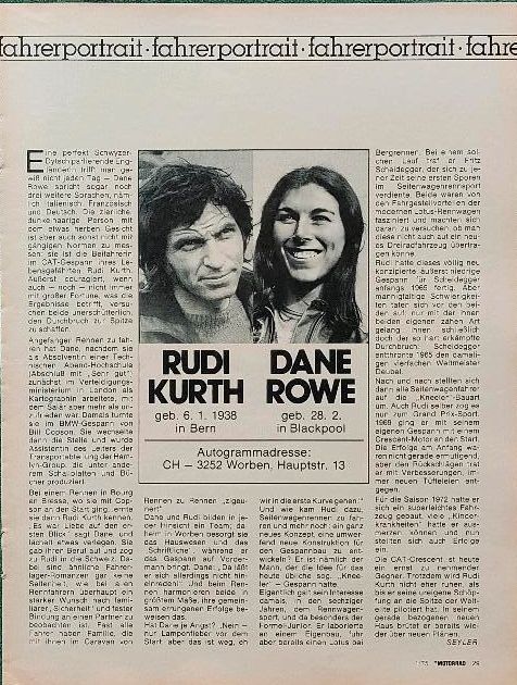 Rudi Kurth Dane Rowe Cat Crescent 1975 Poster in Velpke