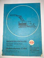 Ersatzteilkatalog Ballenpresse K454 Fortschritt DDR Brandenburg - Finsterwalde Vorschau