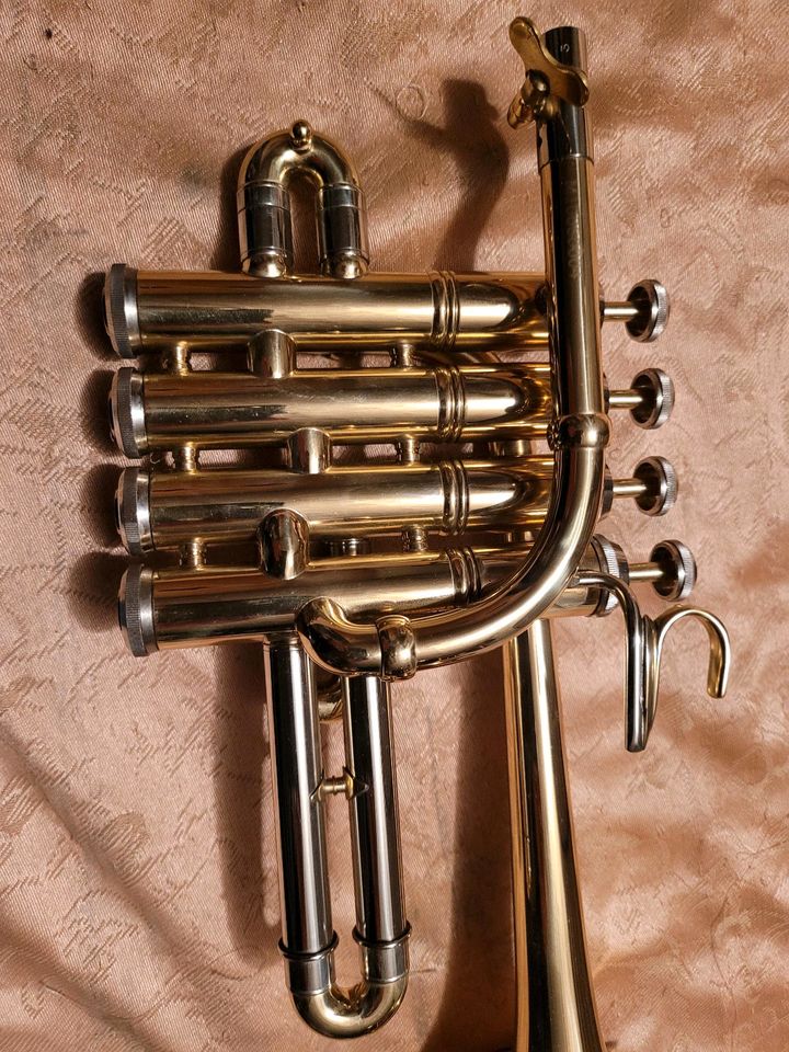 Qualität Trompete Piccolo MTP, wie Neu Koffer Mundstück in Riedenburg