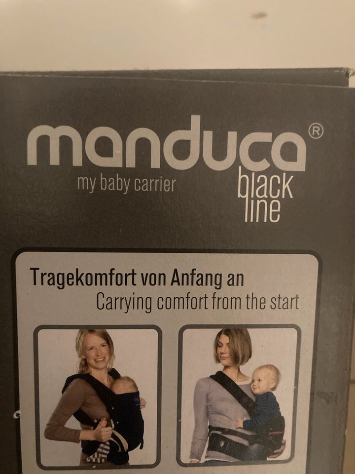 Babytrage Manduca BlackLine 3,5 - 20 kg Bio Baumwolle in Berlin