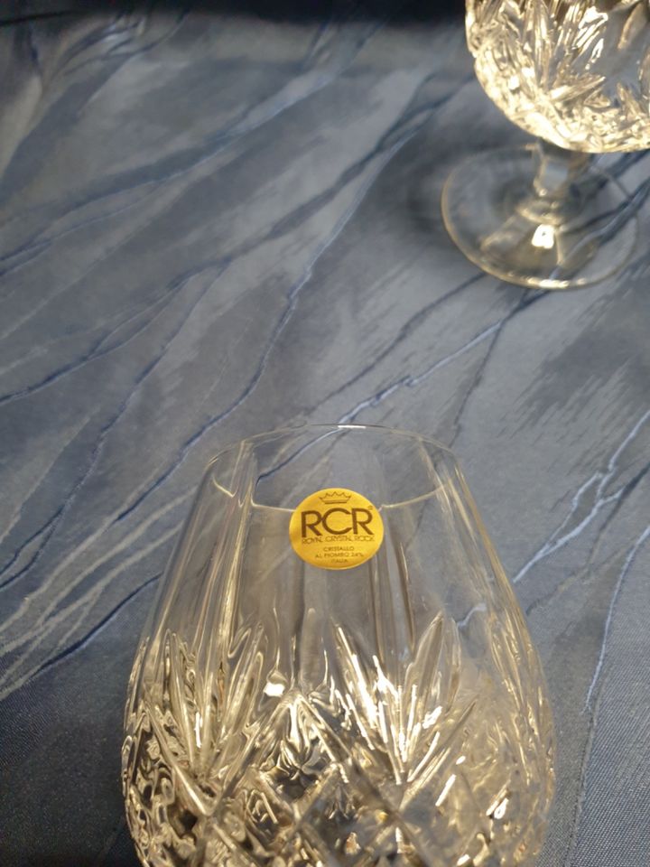 9 Bleikristall Cognac Gläser in Herne