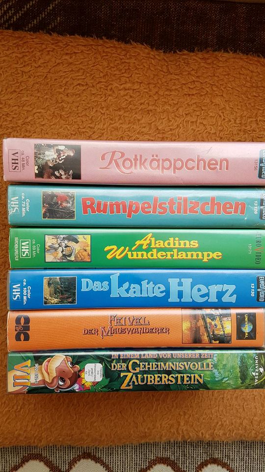 VHS Kinderfime 6 Stück in Ducherow