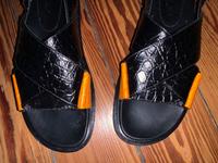 NEU! Orig. MARNI Sandalen, 39,5/ Leder schwarz/orange Stuttgart - Stuttgart-Mitte Vorschau