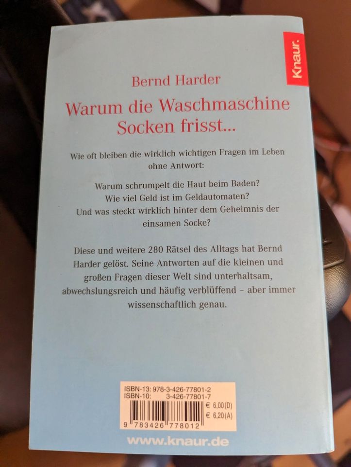 "Warum die Waschmaschine Socken frisst" Bernd Harder in Vilseck