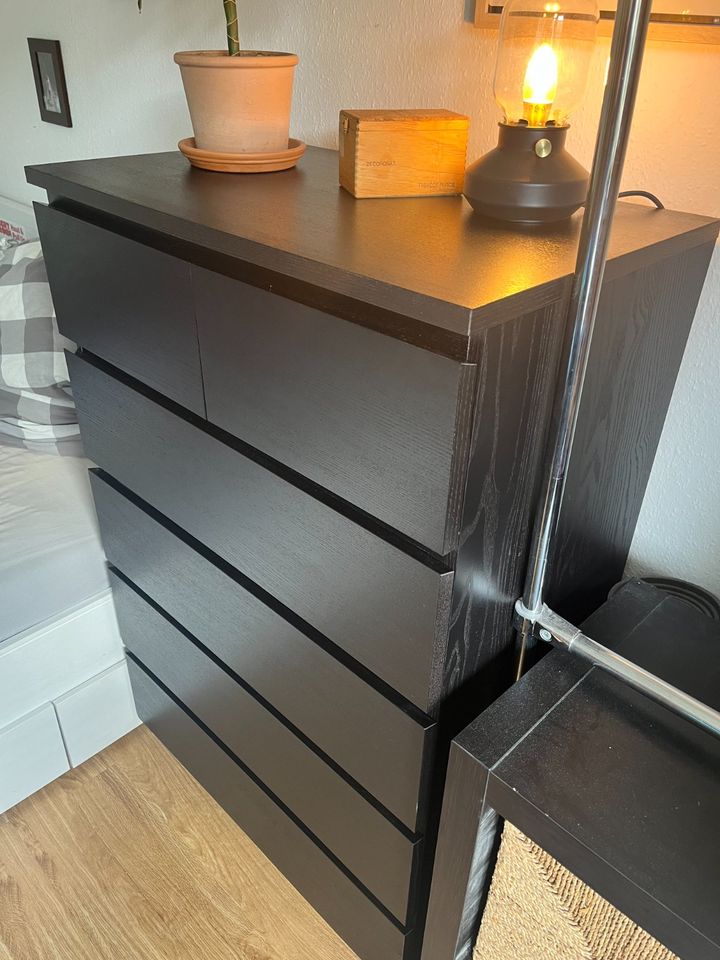 IKEA MALM Kommode mit 6 Schubladen, schwarzbraun, 80x123 cm in Braunschweig