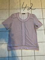 Rosa grau gemustertes Shirt Größe 42 Gerbstedt - Welfesholz Vorschau