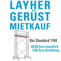 Layher Uni Standard Rollgerüst - Mietkauf ohne Anzahlung Bayern - Jettingen-Scheppach Vorschau