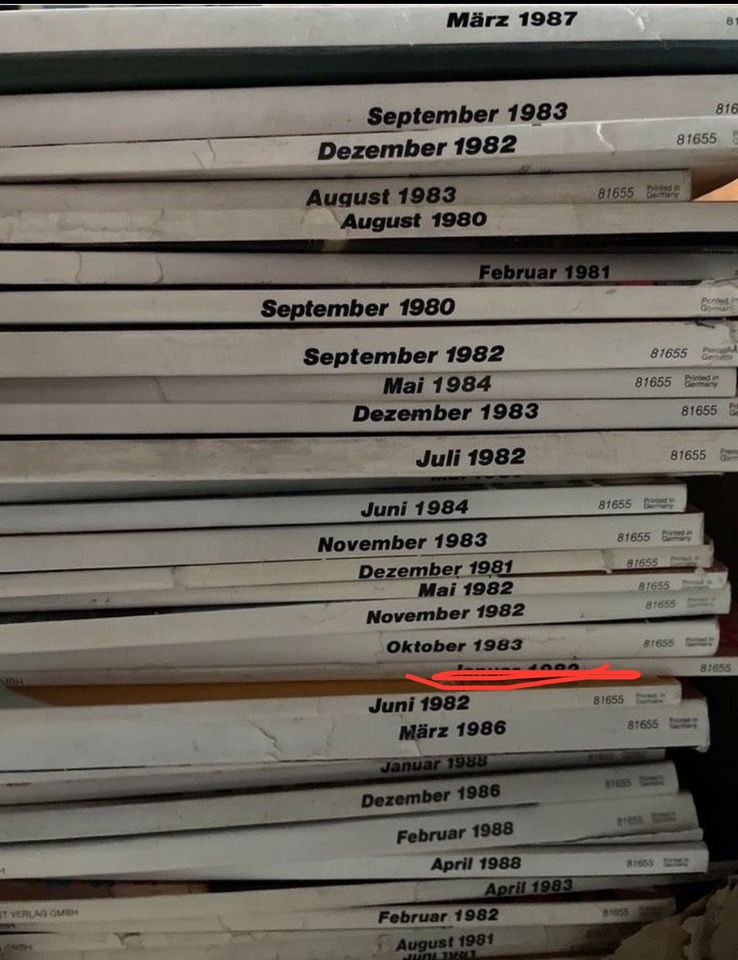 Vogue Zeitschrift Magazin Mode 80er 90er Jahre Sammlerstücke rar in Untermeitingen