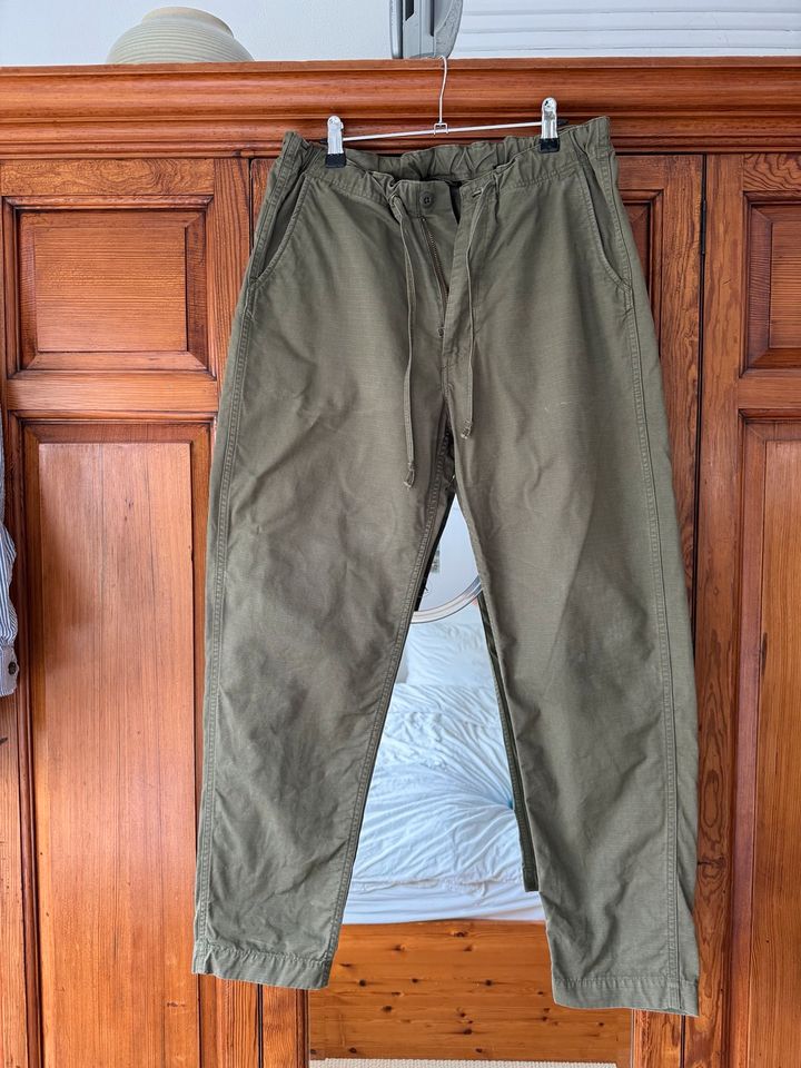 Orslow New Yorker Cargo Pants Army Green Khaki Size 2 Hosen rrl in Oberhausen