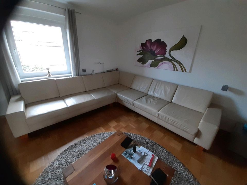 Große Leder Sofa Couch Sitzecke (3m x 3m) zu verkaufen in Hemmingen