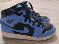 Nike Sneaker Jordan Mid 1 blau schwarz 39 Hessen - Kelsterbach Vorschau