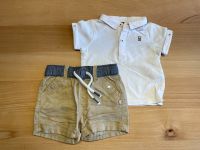 Sommer Set Short Polo t-shirt weiß braun Obaibi 62 Baden-Württemberg - Leingarten Vorschau