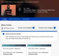 Travis Scott Konzert Frankfurt - Stehplatz 27.07.24 Baden-Württemberg - Bad Rappenau Vorschau