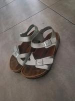 Birkenstock Schuhe Gr.36 Sandalen Silber Nordrhein-Westfalen - Baesweiler Vorschau