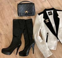stylische GRACELAND Plateau Stretch High Heels Stiefel * schwarz Düsseldorf - Benrath Vorschau