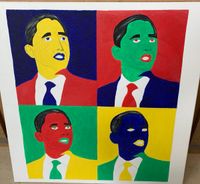 Pop Art Bild von Barack Obama (2008er Jahrgang) Nordrhein-Westfalen - Rheinberg Vorschau