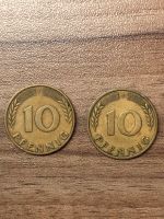 2x 10 Pfennig 1950 F/J Bundesrepublik Deutschland Bayern - Falkenberg Vorschau