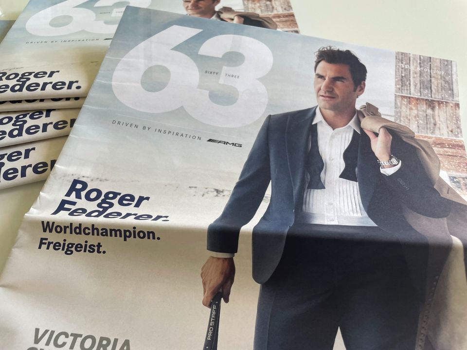 63 AMG Zeitung Roger Federer NEU in Welver