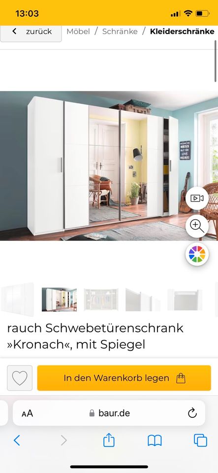 rauch Schwebetürenschrank Kronach mit Spiegel Schrank in Kreis Pinneberg -  Uetersen | eBay Kleinanzeigen ist jetzt Kleinanzeigen