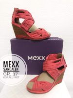 37 Mexx Sandalen Keilabsatz Schuhe Sommer Vintage Retro boho Hipp Nordrhein-Westfalen - Leverkusen Vorschau