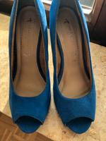 Kobaltblau Wildleder Pumps Schuh v.S.Oliver Gr 38 München - Bogenhausen Vorschau