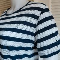 Orsay⭐T-Shirt Gr XL wie NEU blau weiß Lochmuster Marine Damen Thüringen - Geraberg Vorschau
