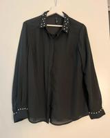 Schwarze Bluse mit Perlen Hessen - Viernheim Vorschau