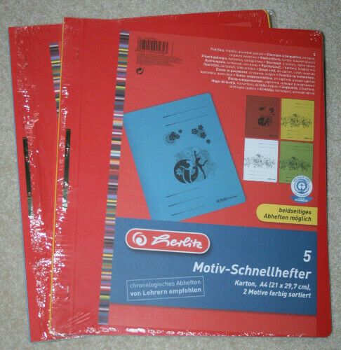 Tolle Motiv-Schnellhefter A4 aus Pappe v. Herlitz - 9 Stück * NEU in Scharbeutz