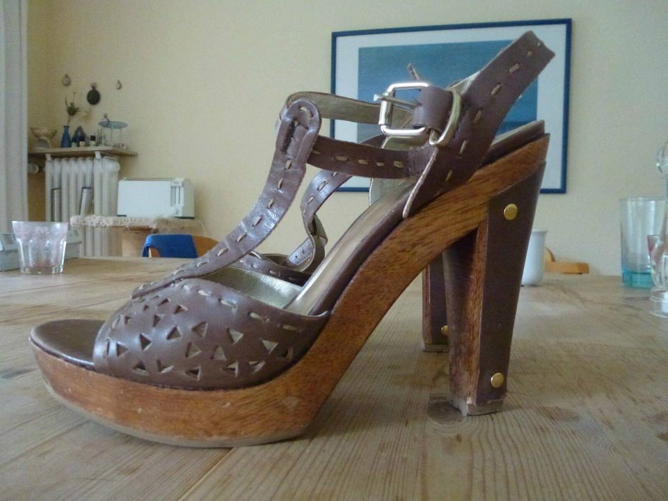 Pantoletten Sandaletten High Heels cognac braun Riemchen 38 Leder in Altona  - Hamburg Iserbrook | eBay Kleinanzeigen ist jetzt Kleinanzeigen