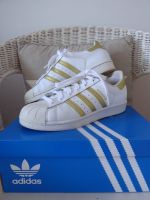 Adidas Superstar Sneaker 38 weiß gold Turnschuhe NP119 Originals Altona - Hamburg Iserbrook Vorschau