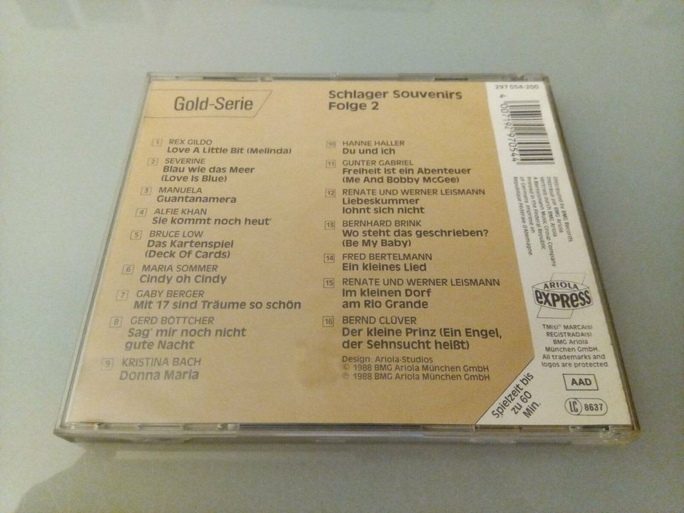 Schlagersouvenirs Folge 2 CD aus Deutschland von 1988 in Köln