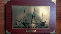 Kupferstich Holländisches Segelschiff Anno 1647 auf Mahagoni Hamburg-Mitte - Hamburg Horn Vorschau