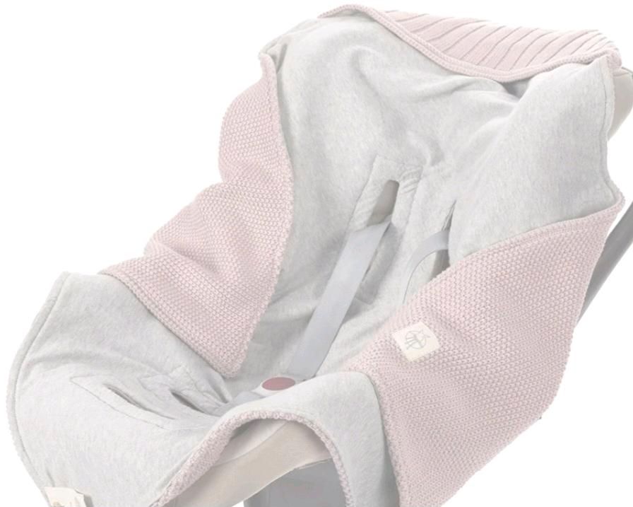 Einschlagdecke für Babyschale, dusty pink, LÄSSIG in Rüsselsheim