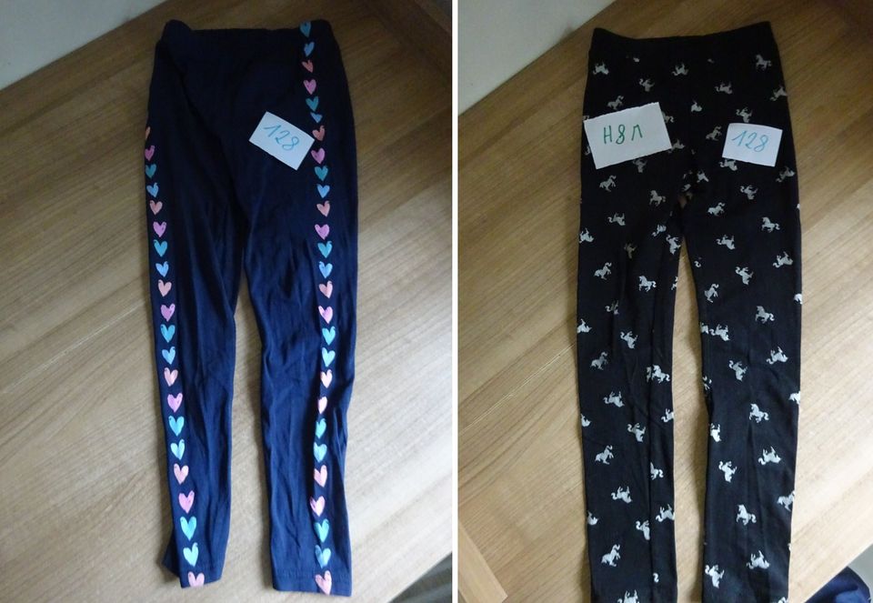 2 Leggings Größe 128 = zusammen 4,00€ in Visbek