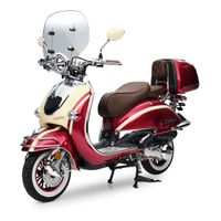 Retroroller Artemis Rot Beige 125ccm Euro5 EFI Motorroller Scoote Berlin - Tempelhof Vorschau