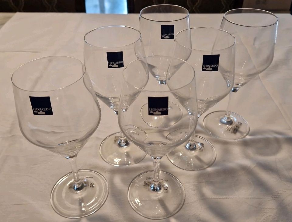 6 Weingläser Weinglas von Leonardo in Gladbeck