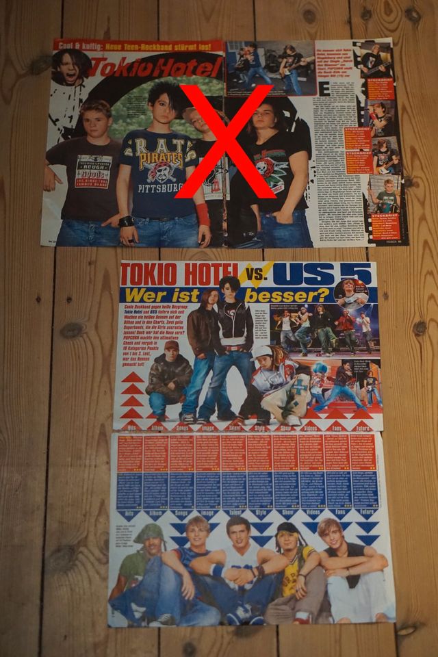 Tokio Hotel Bill Tom Kaulitz Plakat Berichte Artikel Sammlung TOP in Dortmund