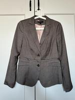 Hochwertiger Blazer Comma braun grau weiß Gr. 36/ S Hessen - Fritzlar Vorschau