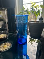 Schöne Glasvase - gebraucht - Höhe ca. 25 cm - Blauglas Brandenburg - Wandlitz Vorschau