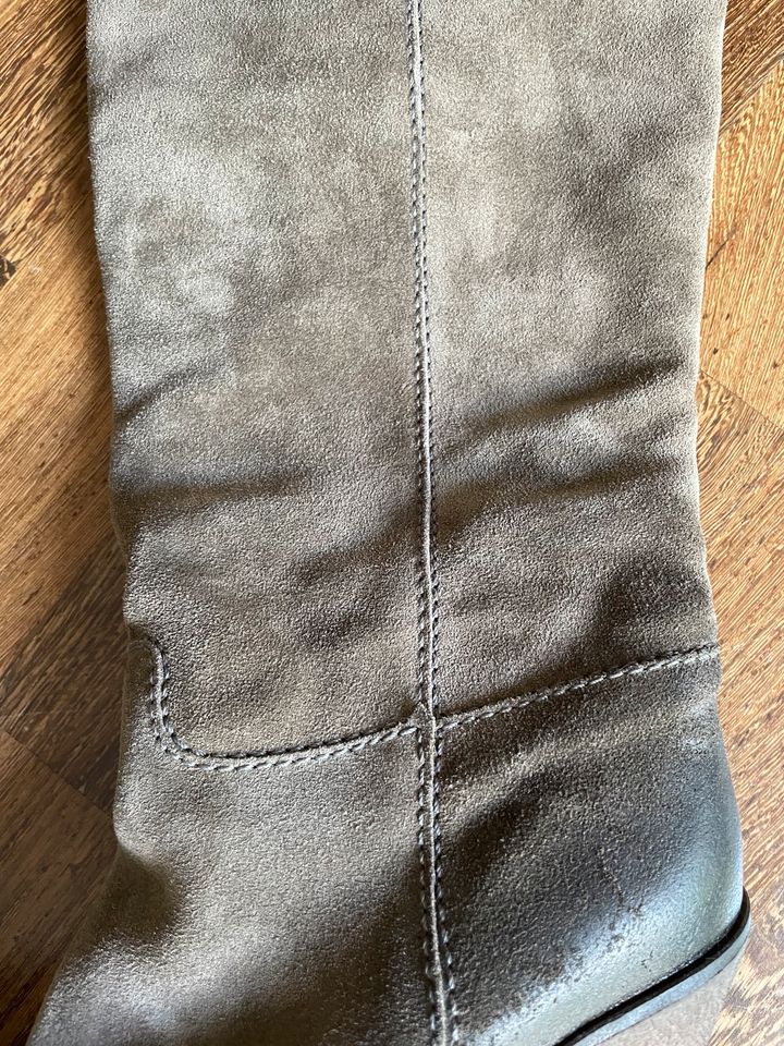 Kennel & Schmeger Damen-Stiefel, Größe 39, Leder, taupe in Remscheid