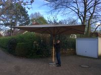 Sonnenschirm, naturweiß, groß, quadratisch, 4x4 m, von Weißhäupl Altona - Hamburg Rissen Vorschau